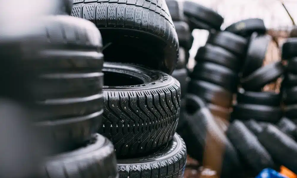 piles of car tires